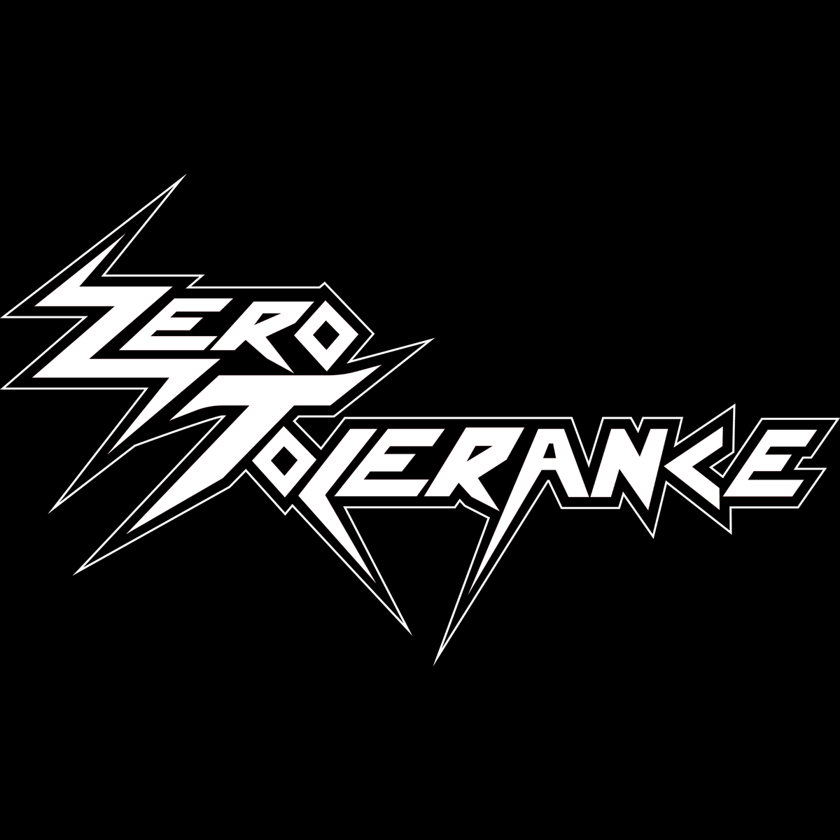 Zero Tolerance White Logos