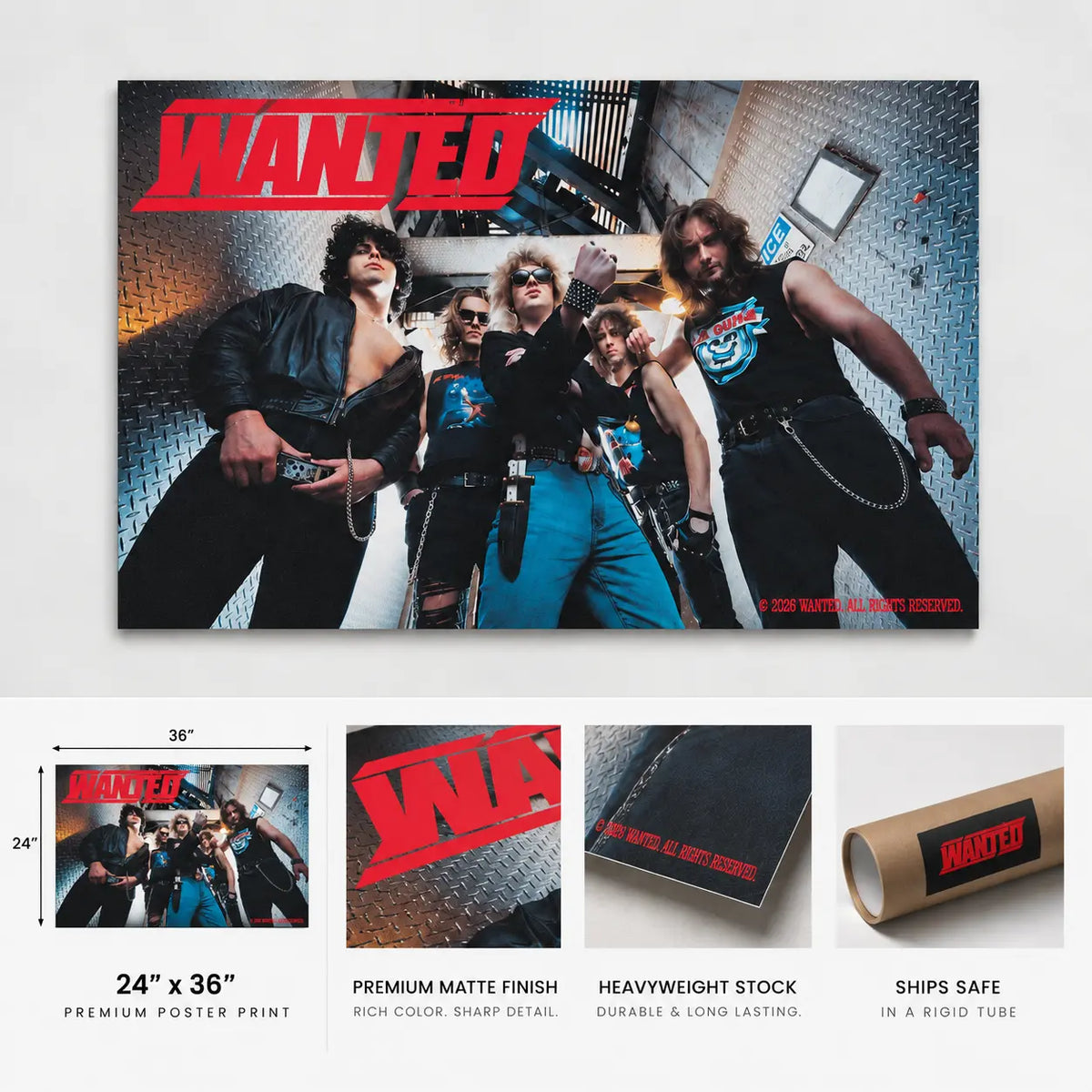 Wanted Band Poster - Limited